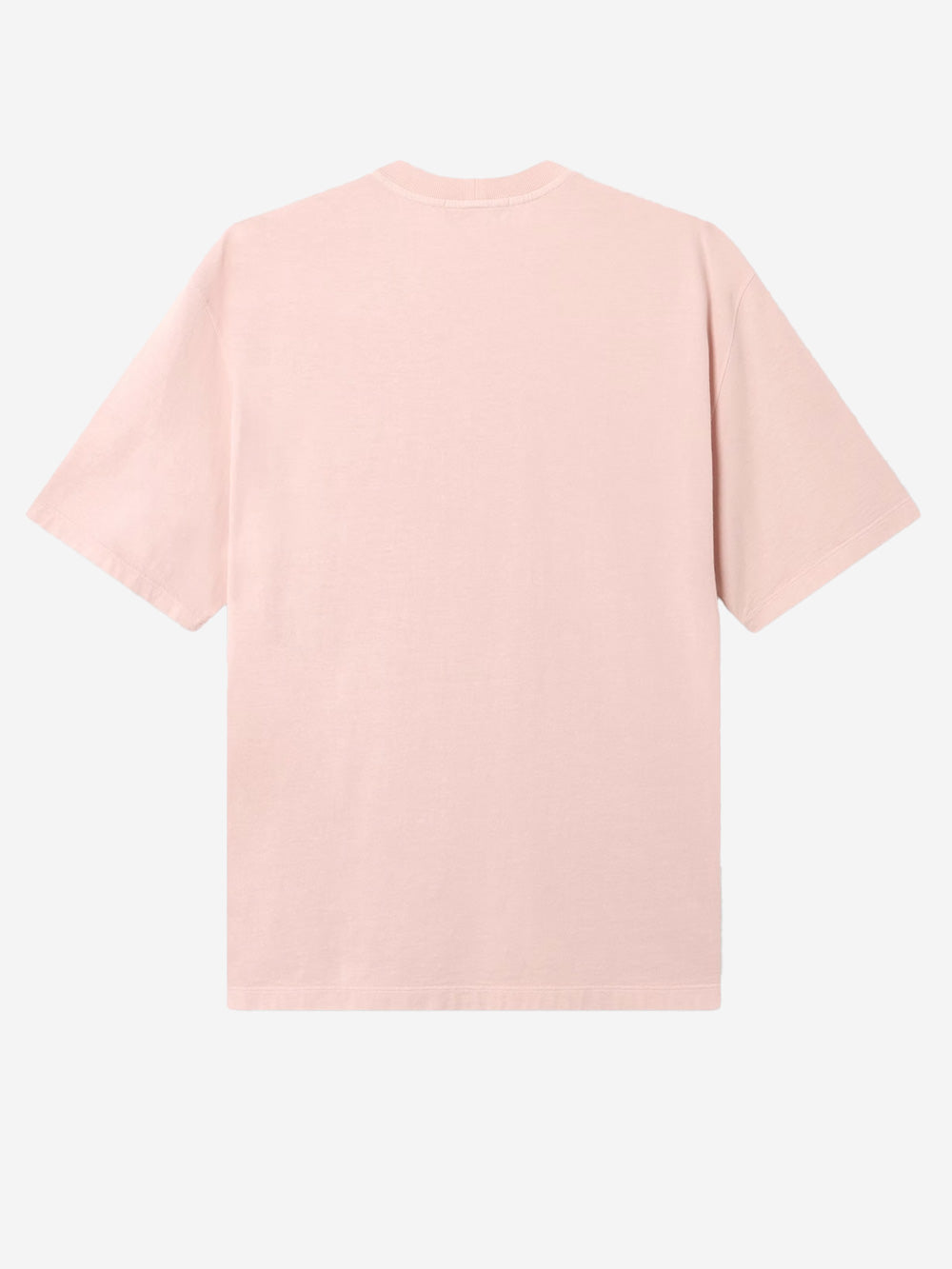 STONE ISLAND T-shirt in jersey rosa antico con logo stampato sulla tasca Rosa Urbanstaroma