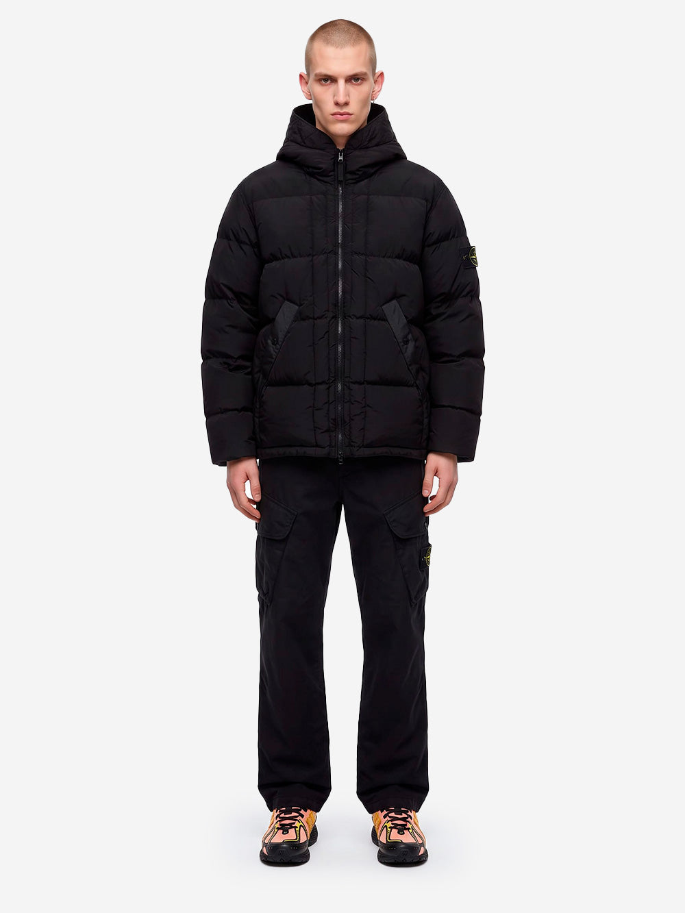 STONE ISLAND Piumino Nylon Metal in ECONYL nero Nero Urbanstaroma