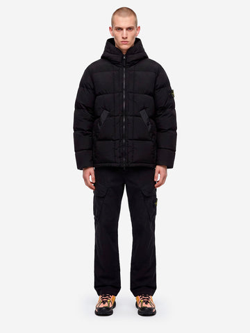 STONE ISLAND Piumino Nylon Metal in ECONYL nero Nero