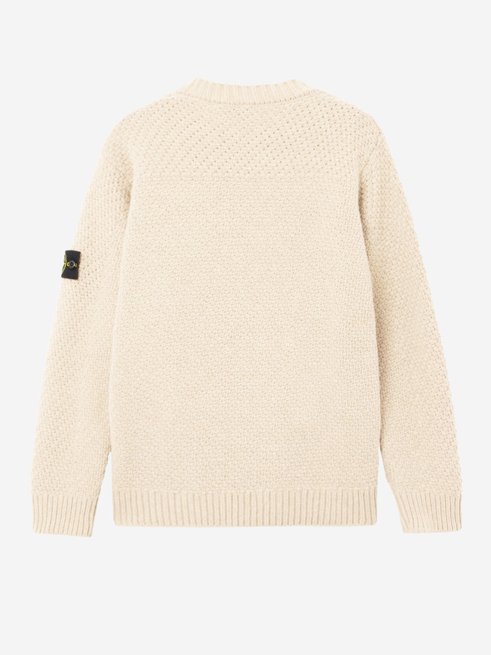STONE ISLAND Maglione in lana di agnello panna Panna Urbanstaroma