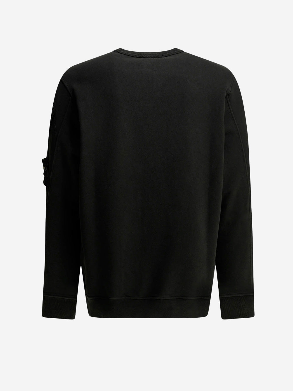 STONE ISLAND Felpa Girocollo nera Sleeve Pocket Badge Nero Urbanstaroma