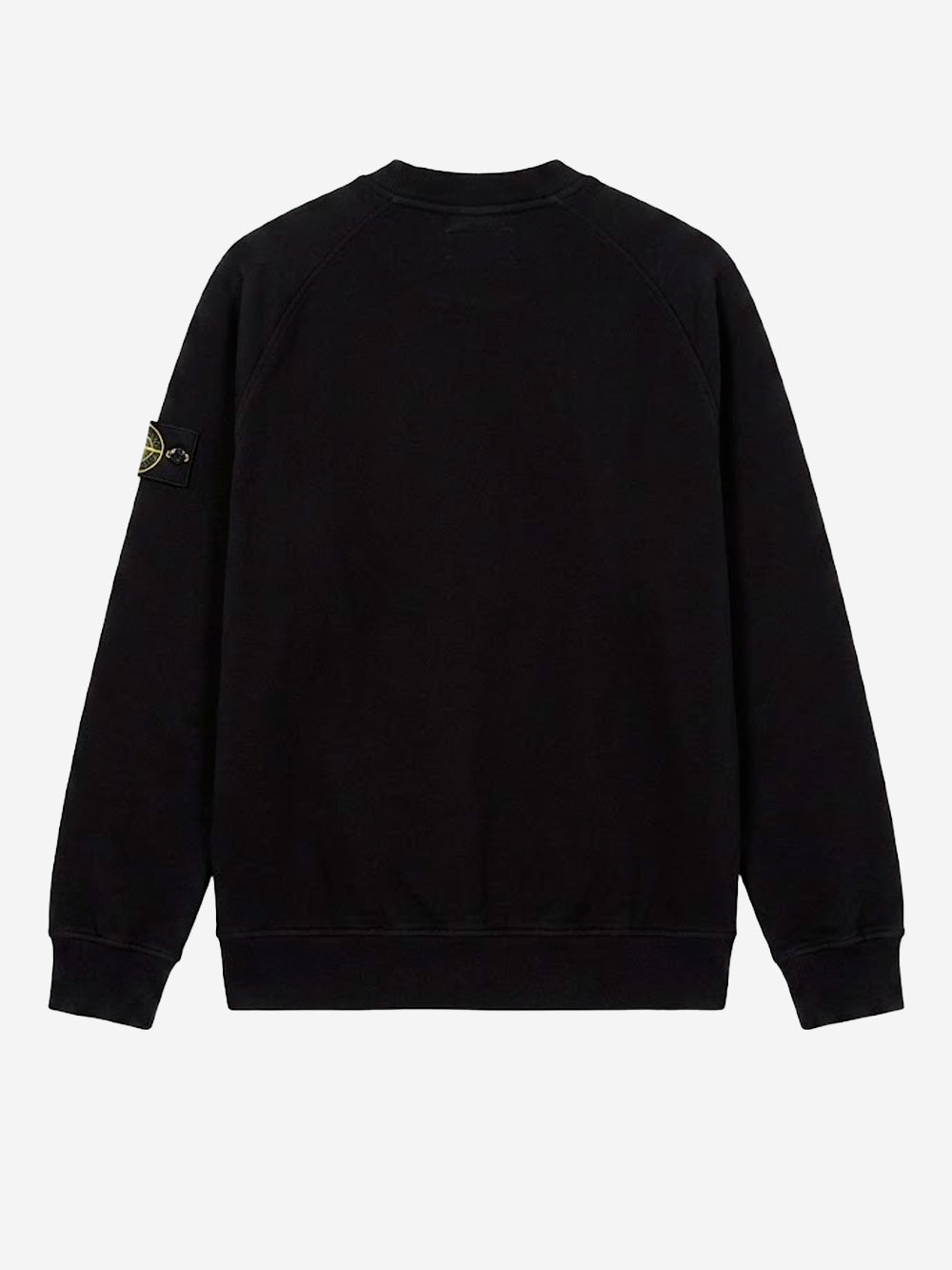 STONE ISLAND Felpa in cotone nera Nero Urbanstaroma
