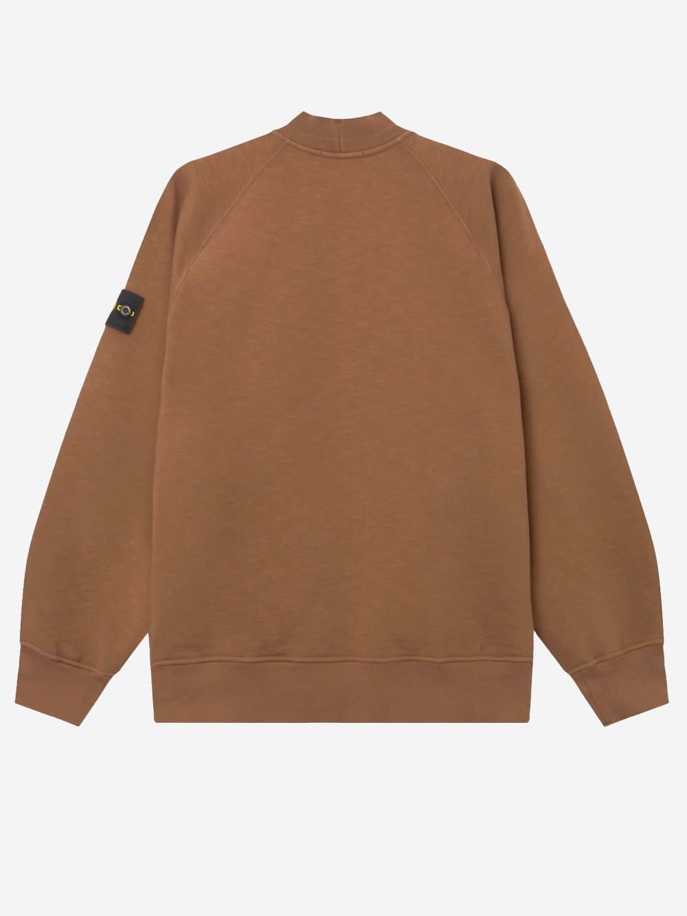 STONE ISLAND Felpa girocollo con badge Marrone Marrone Urbanstaroma