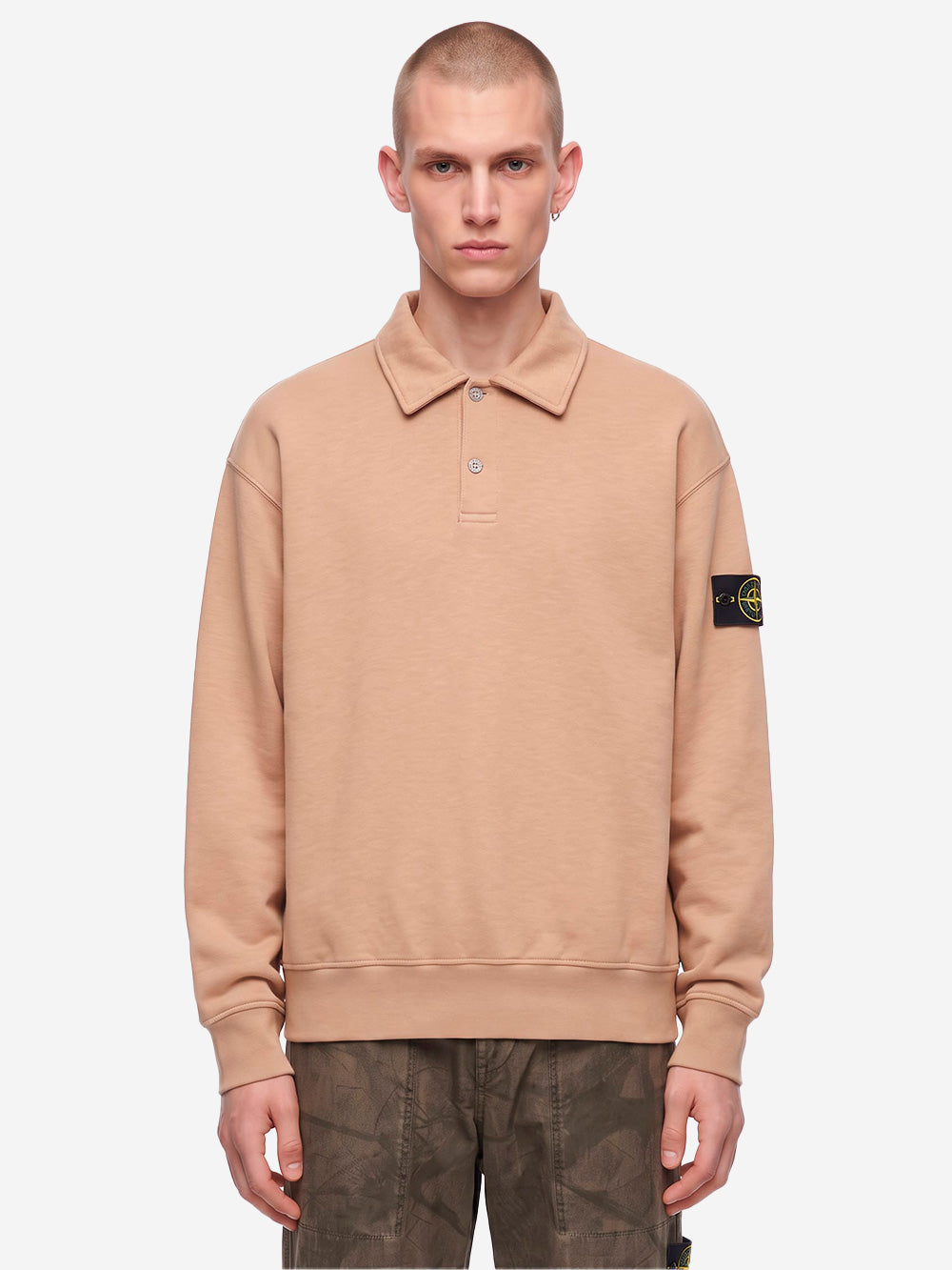 STONE ISLAND Felpa Tubular Cotton Fleece beige Beige Urbanstaroma