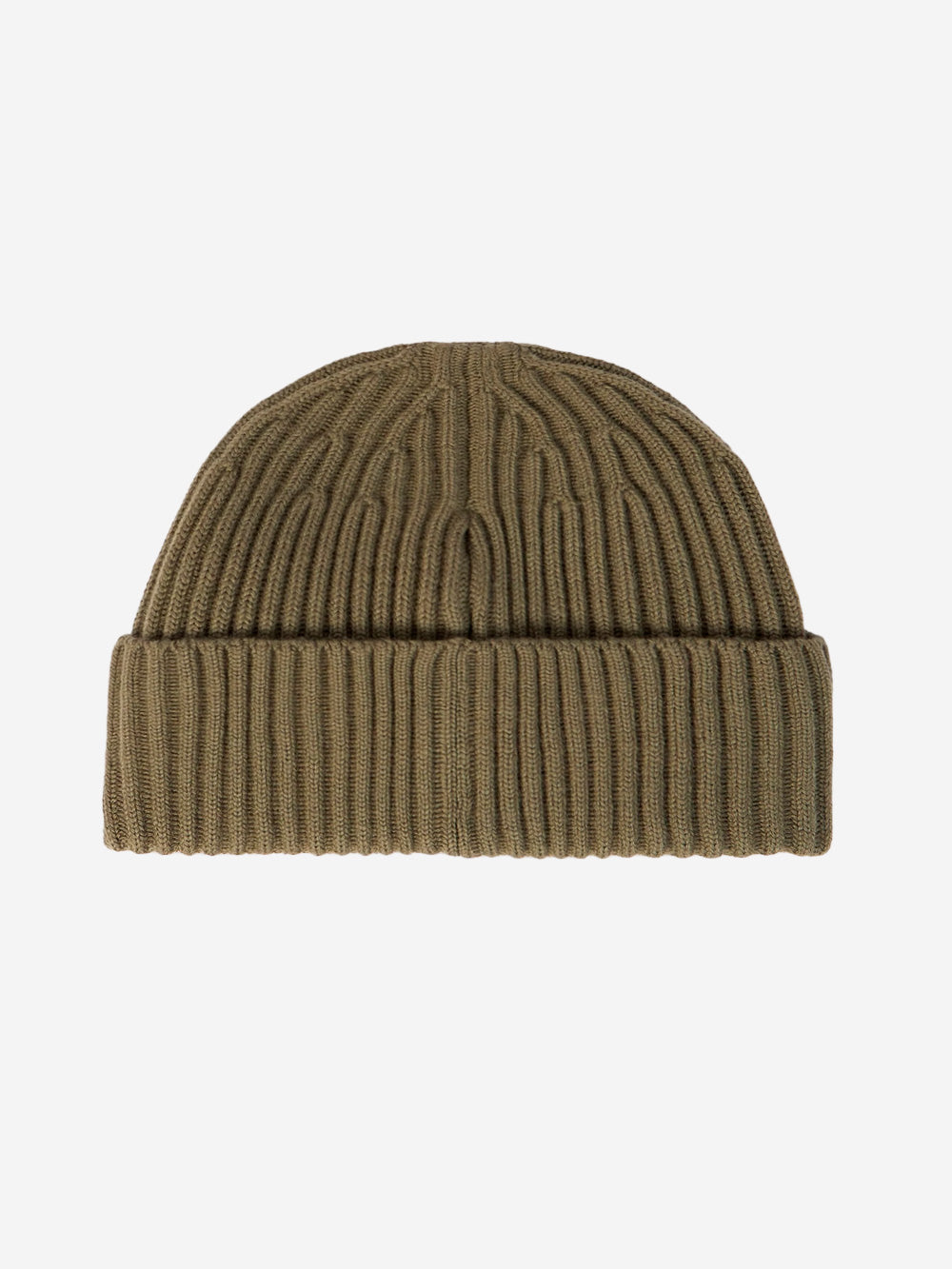 STONE ISLAND Beanie verde in lana Geelong a costine con badge Verde Urbanstaroma