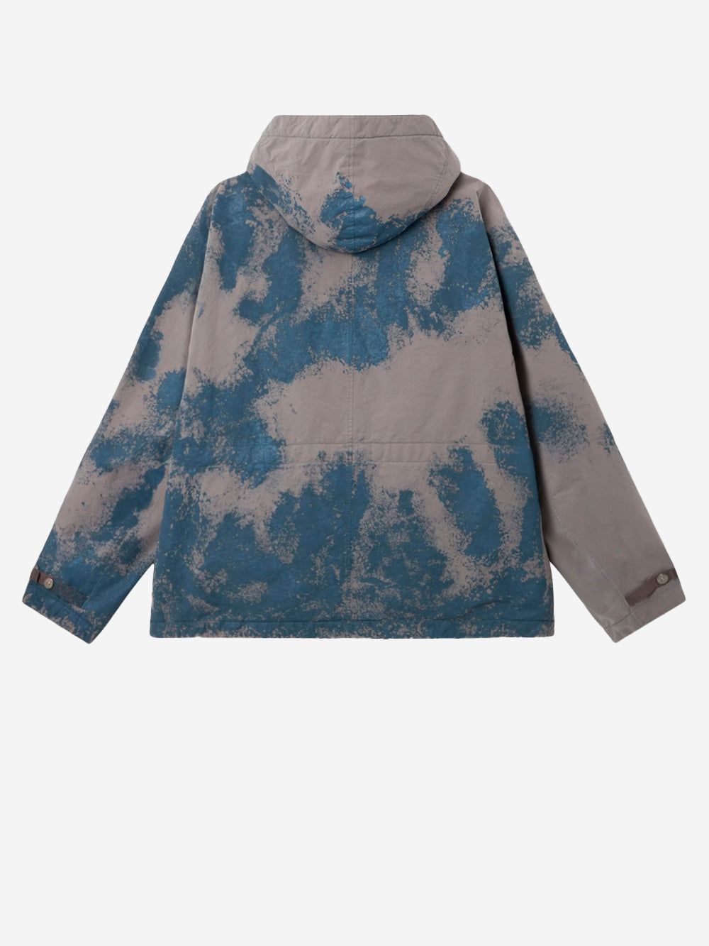 STONE ISLAND Parka Corto 'David' imbottito con finitura dipinta a mano Grigio blu Urbanstaroma