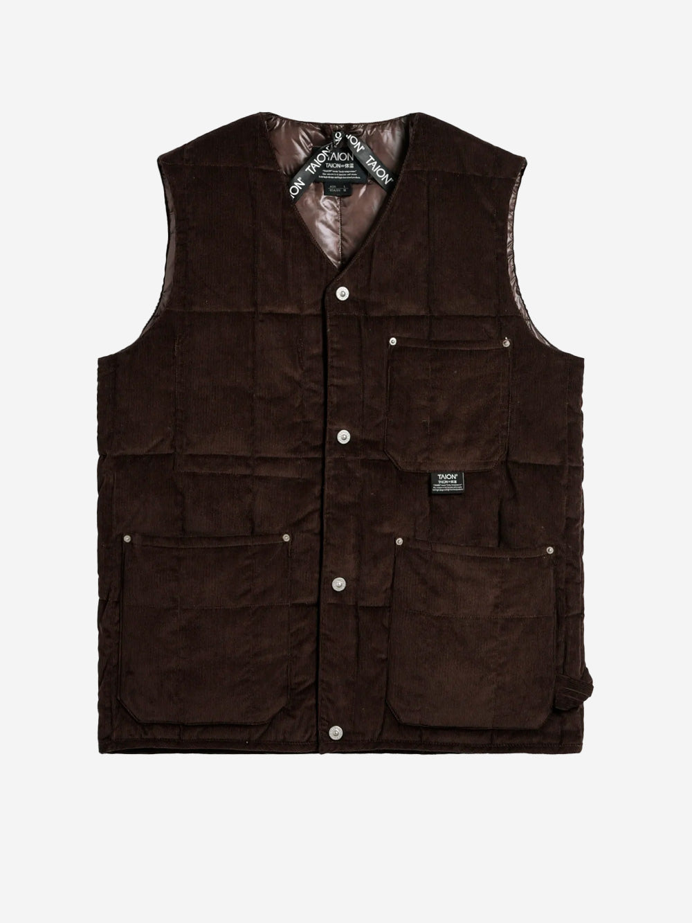 TAION Gilet da lavoro in Cordura marrone Marrone Urbanstaroma