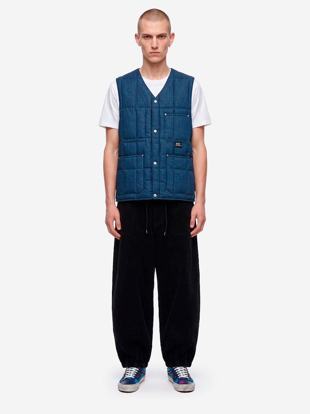 TAION Gilet da lavoro in Cordura blu Denim Urbanstaroma