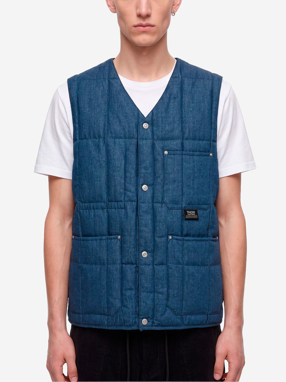 TAION Gilet da lavoro in Cordura blu Denim Urbanstaroma
