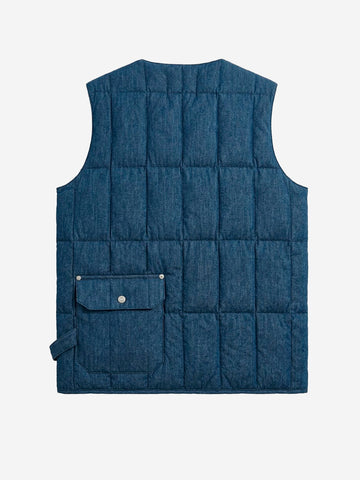 TAION Gilet da lavoro in Cordura blu Denim