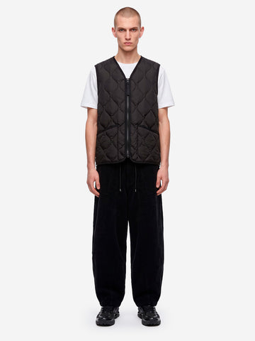 TAION Military Zip Neck Down Smanicato nero Nero