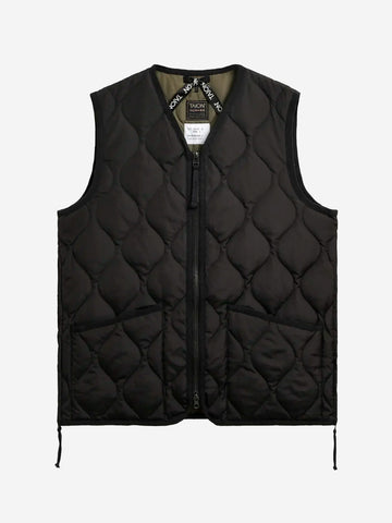 TAION Military Zip Neck Down Smanicato nero Nero