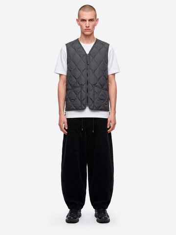 TAION Military Zip Neck Down Smanicato grigio grigio