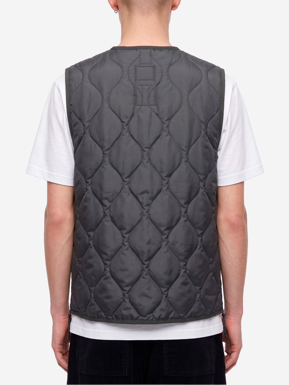 TAION Military Zip Neck Down Smanicato grigio grigio Urbanstaroma