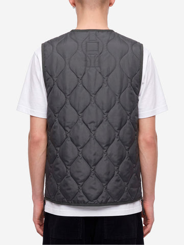 TAION Military Zip Neck Down Smanicato grigio grigio
