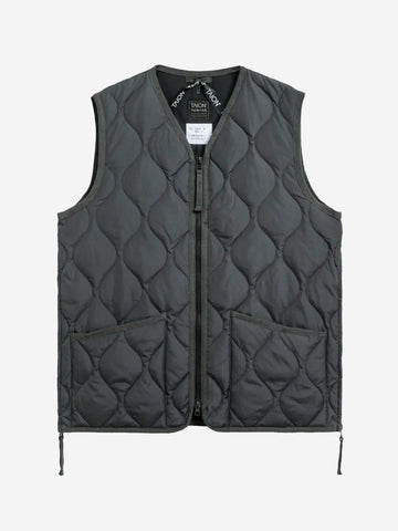 TAION Military Zip Neck Down Smanicato grigio grigio