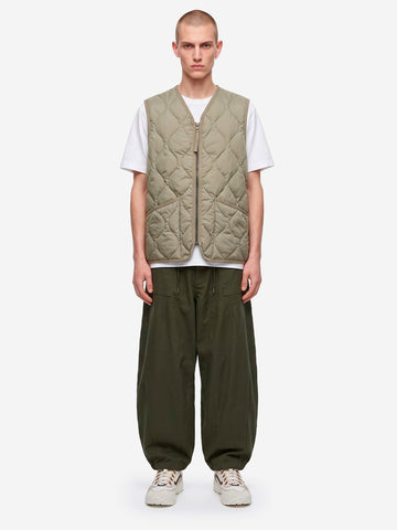 TAION Military Zip Neck Down Smanicato Light Mocha Beige
