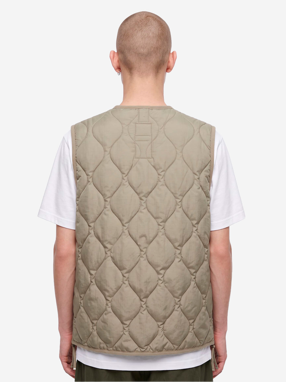 TAION Military Zip Neck Down Smanicato Light Mocha Beige Urbanstaroma