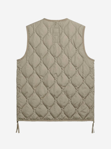 TAION Military Zip Neck Down Smanicato Light Mocha Beige