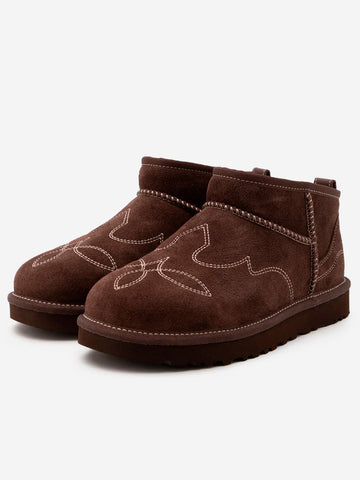 UGG W Classic Ultra Mini Western 'Burnt cedar' Marrone
