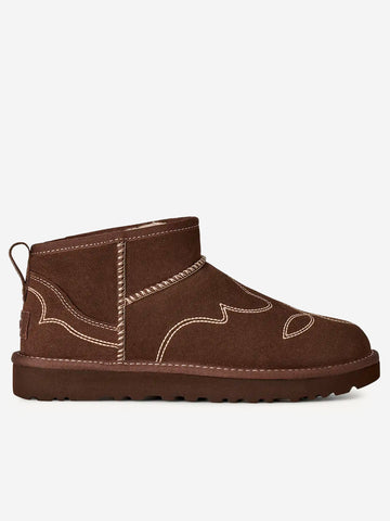 UGG W Classic Ultra Mini Western 'Burnt cedar' Marrone