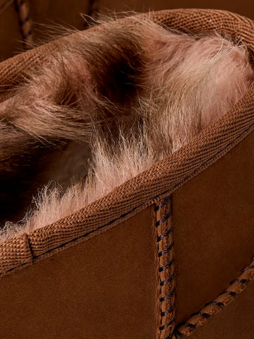 UGG W Classic ultra mini nubuck 'Dark Chestnut' Marrone