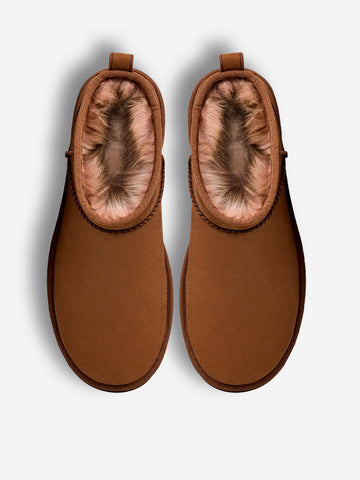 UGG W Classic ultra mini nubuck 'Dark Chestnut' Marrone