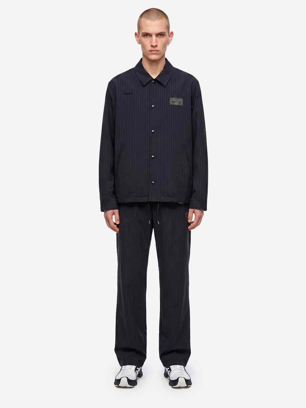 UNDERCOVER Giacca Pinstripe Coach Jacket Navy Urbanstaroma