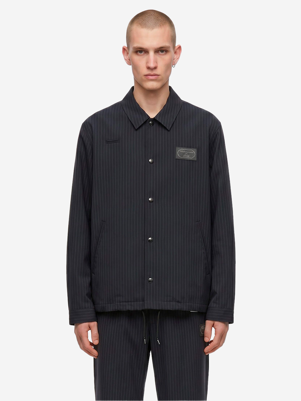 UNDERCOVER Giacca Pinstripe Coach Jacket Navy Urbanstaroma