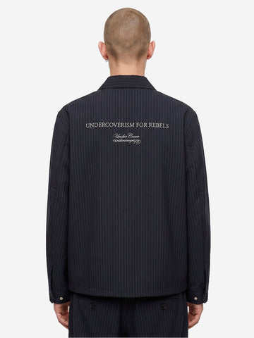 UNDERCOVER Giacca Pinstripe Coach Jacket Navy
