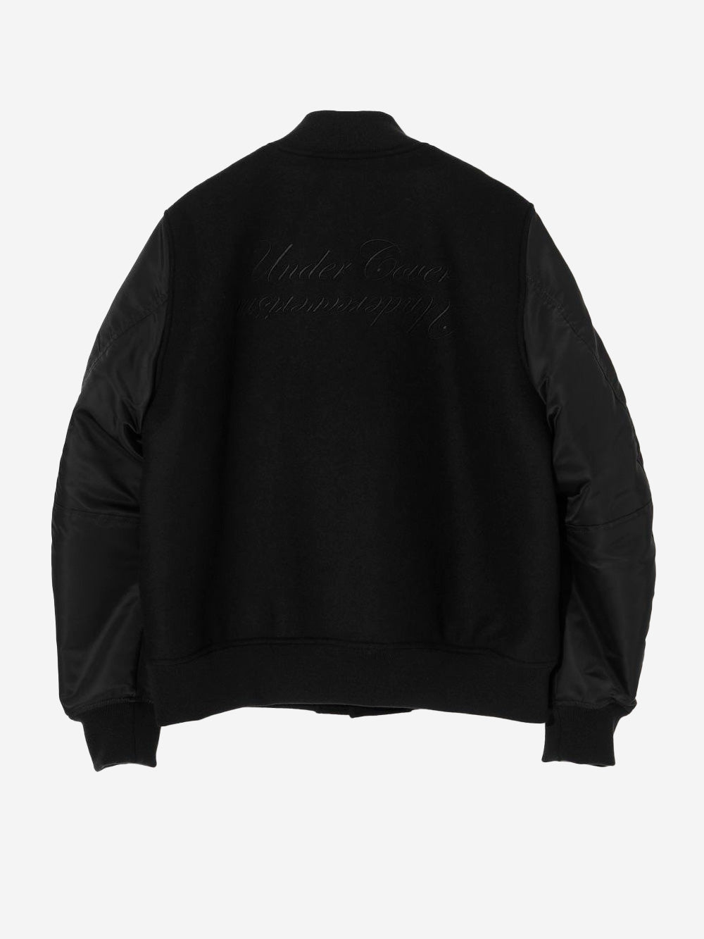 UNDERCOVER Giacca Stadium in misto lana con patch e ricamo Nero Urbanstaroma