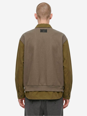 UNDERCOVER Camicia 'Field' verde con pannelli in ripstop Verde militare
