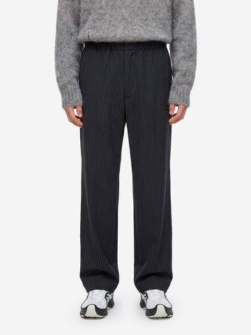 UNDERCOVER 'Easy Pants' Pintrsipe navy Navy bianca