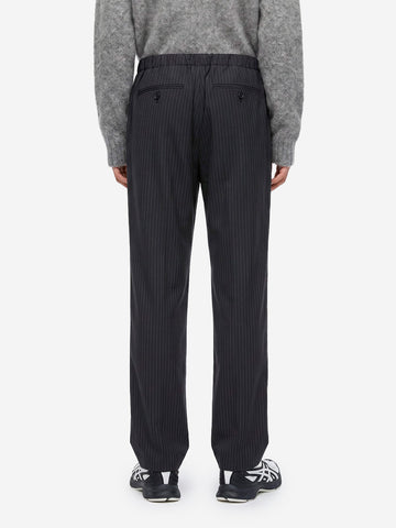 UNDERCOVER 'Easy Pants' Pintrsipe navy Navy bianca