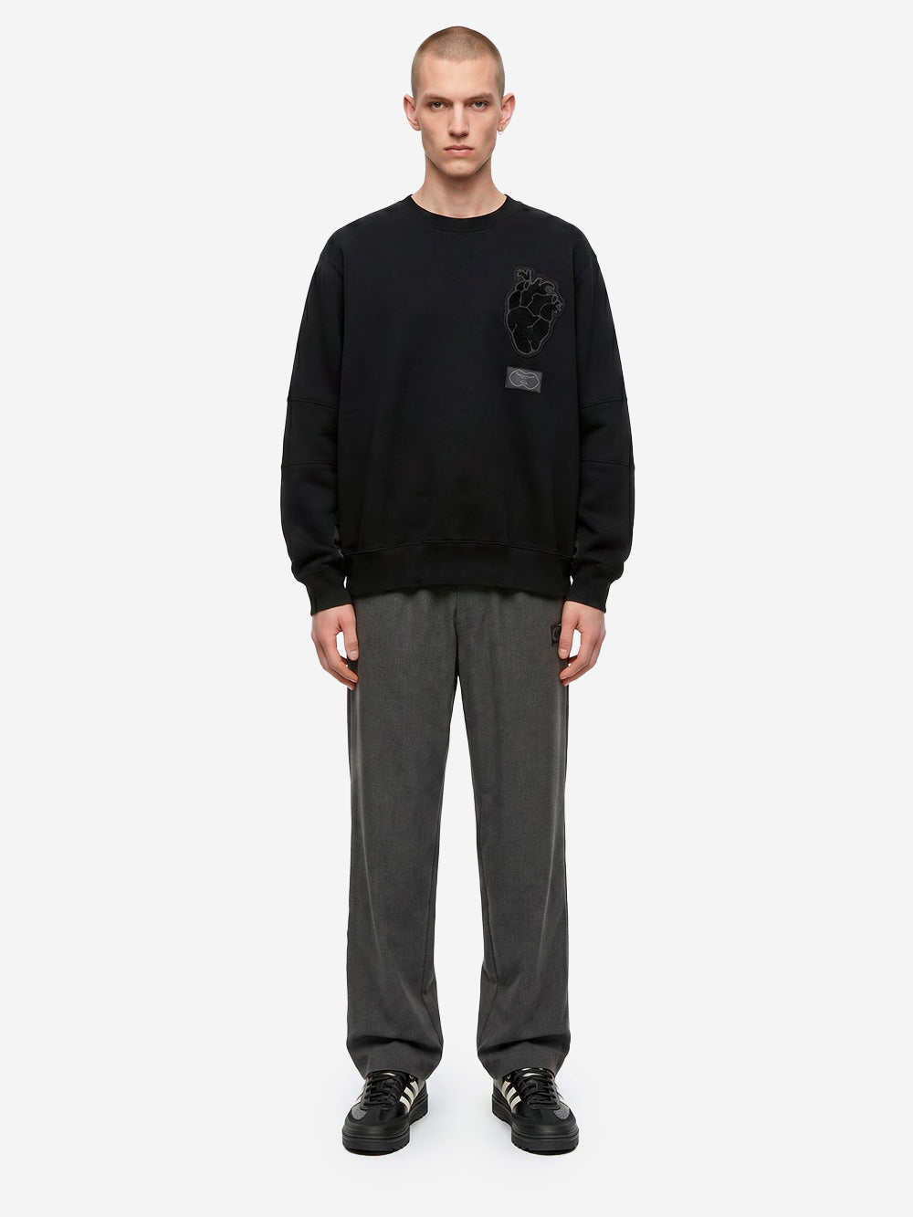 UNDERCOVER 'Easy Pants' antracite in misto rayon Grey melange Urbanstaroma