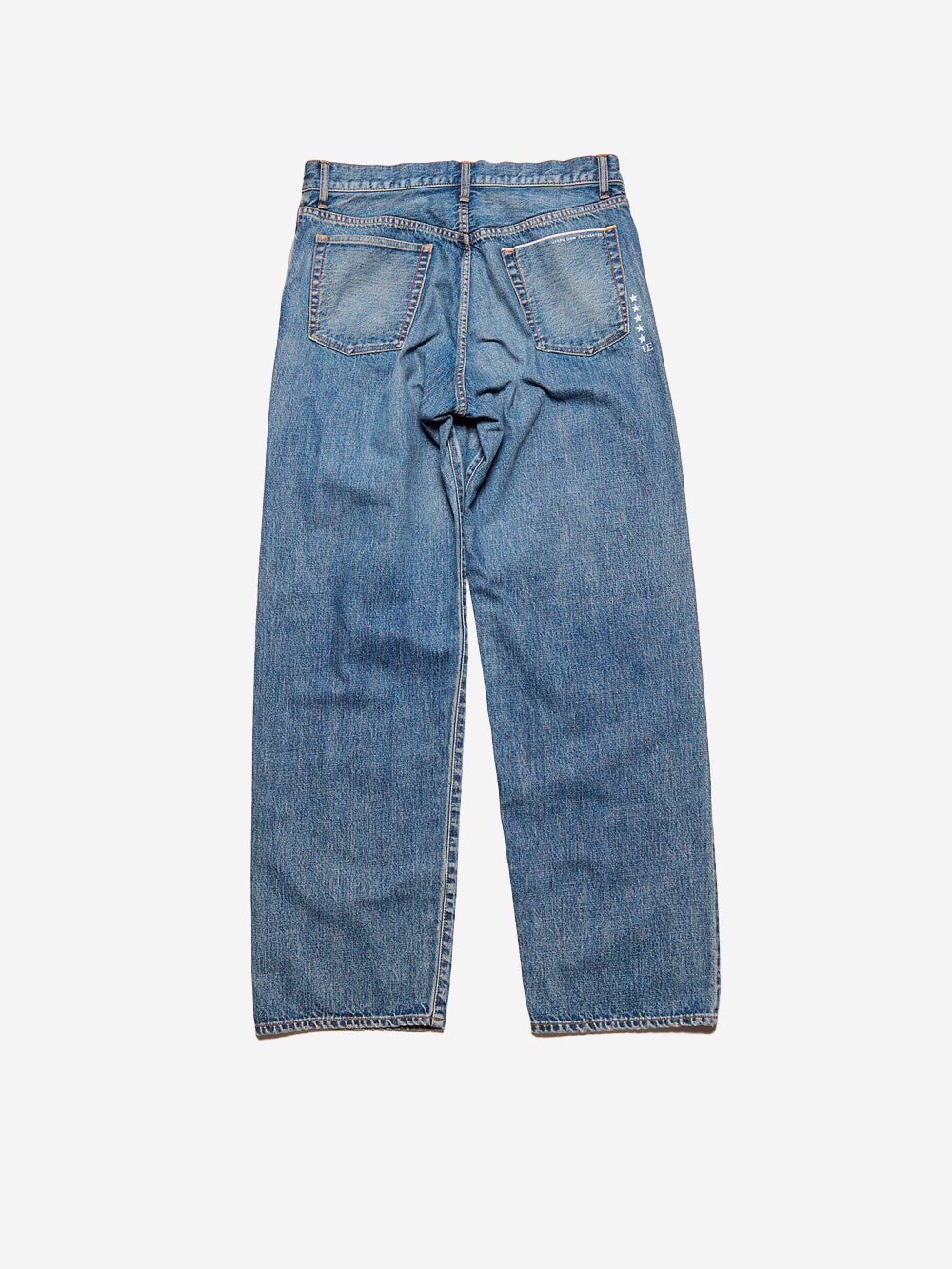 UNIFORM EXPERIMENT Jeans baggy cimosati damaged Blu Urbanstaroma