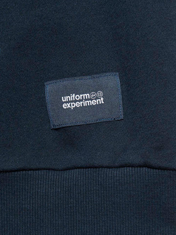 UNIFORM EXPERIMENT Camicia in flanella con coulisse blu scuro