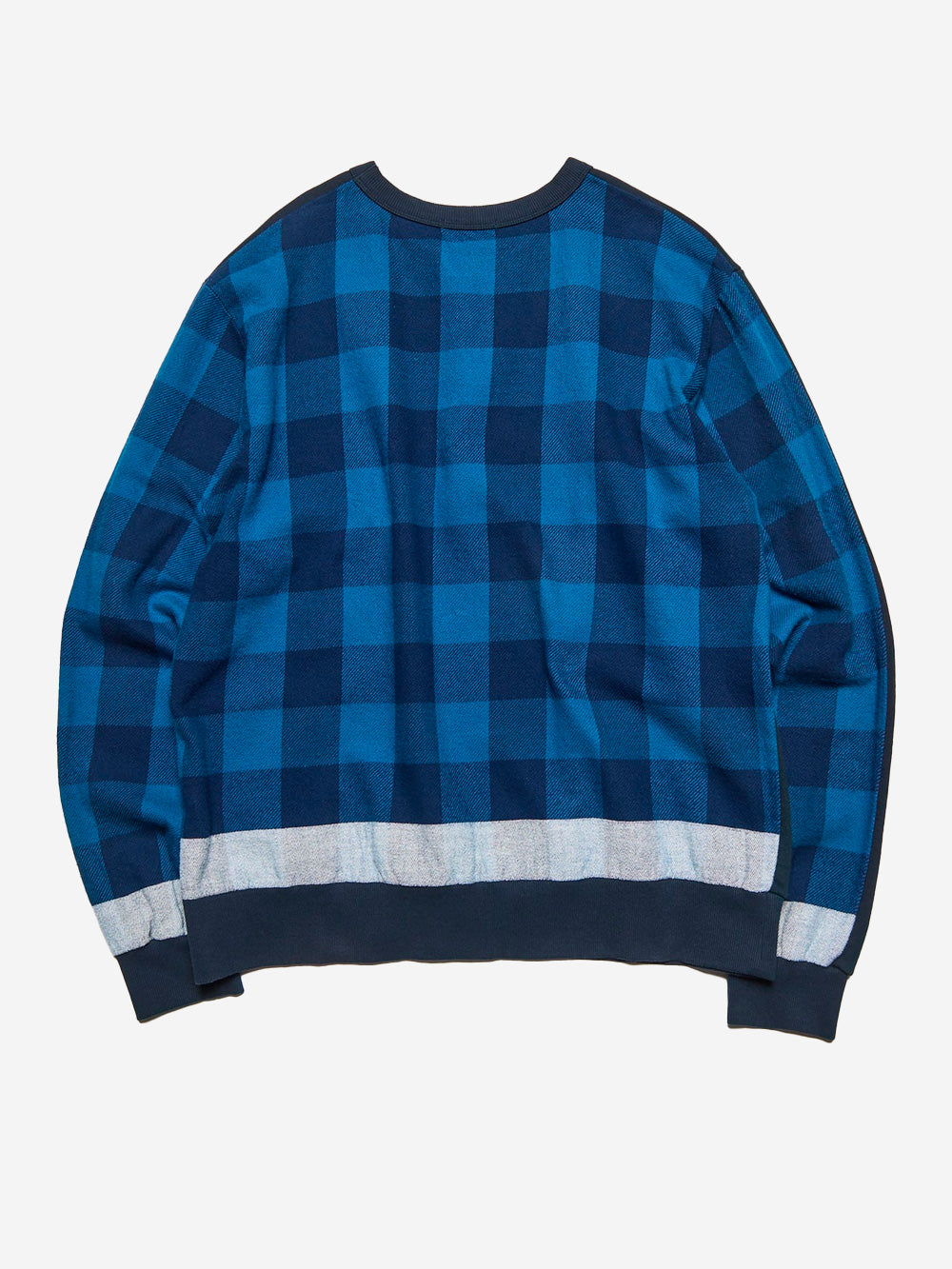 UNIFORM EXPERIMENT Camicia in flanella con coulisse blu scuro Urbanstaroma
