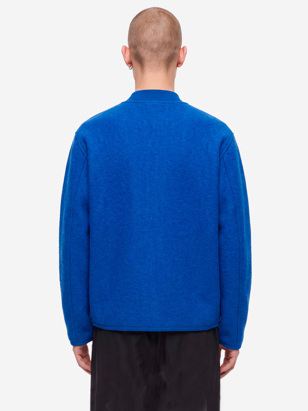 UNIVERSAL WORKS Bomber blu in lana con zip Blu Urbanstaroma