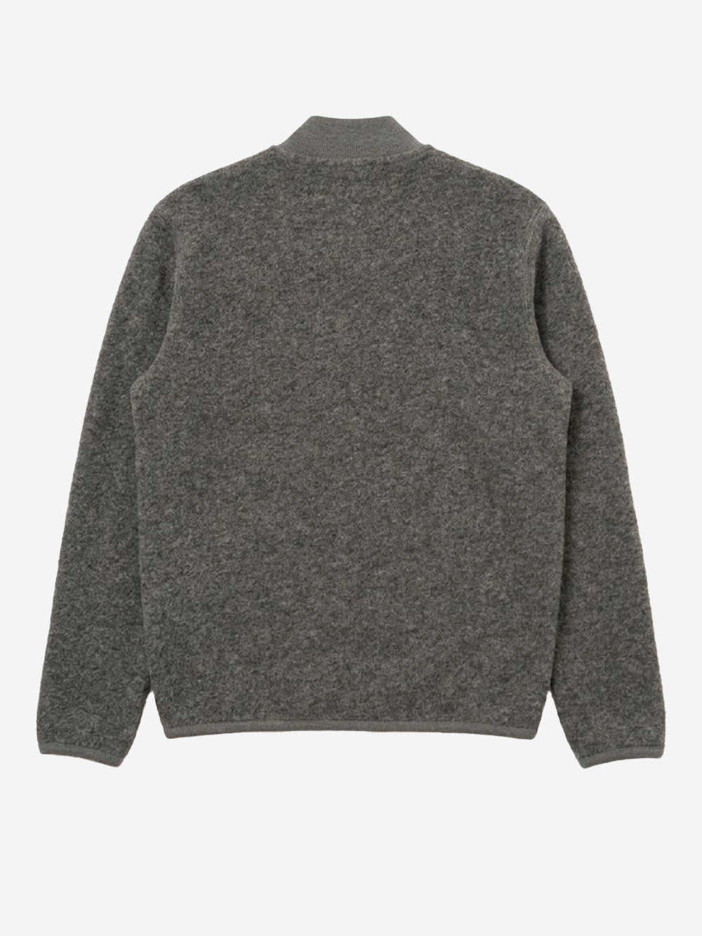 UNIVERSAL WORKS Bomber grigio in lana con zip Grigio Urbanstaroma