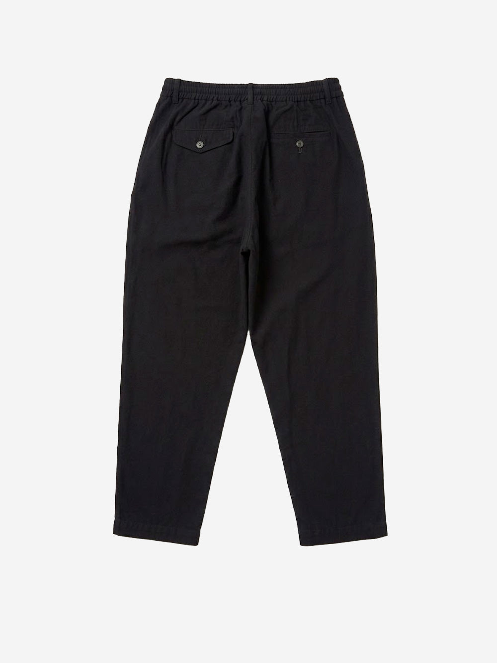 UNIVERSAL WORKS Pantaloni Brushed Moleskin Pleated Track Pant neri Nero Urbanstaroma