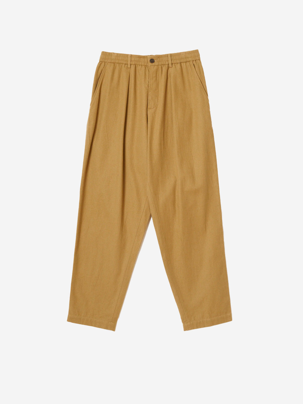 UNIVERSAL WORKS Pantaloni Brushed Moleskin Pleated Track Pant beige Sabbia Urbanstaroma