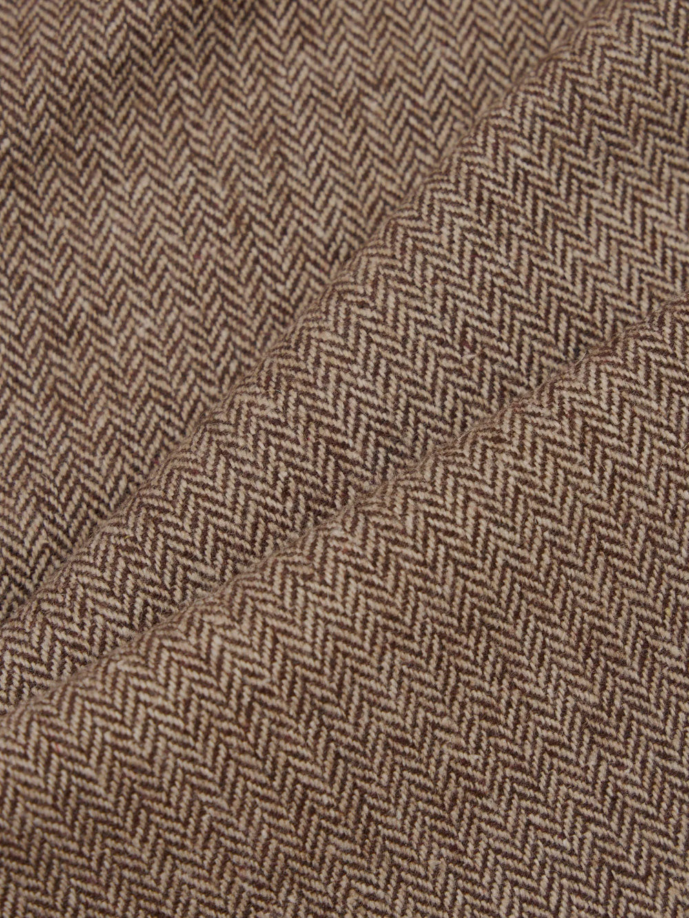 UNIVERSAL WORKS Pantaloni Wool Herringbone Pleated marroni Marrone Urbanstaroma