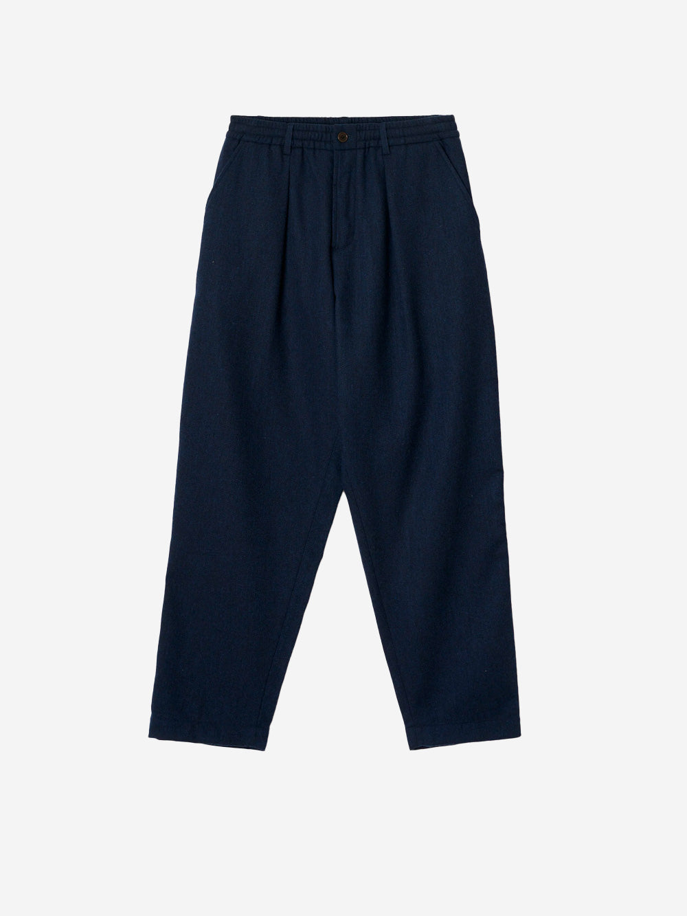 UNIVERSAL WORKS Pantaloni Wool Herringbone Pleated navy Blu scuro Urbanstaroma