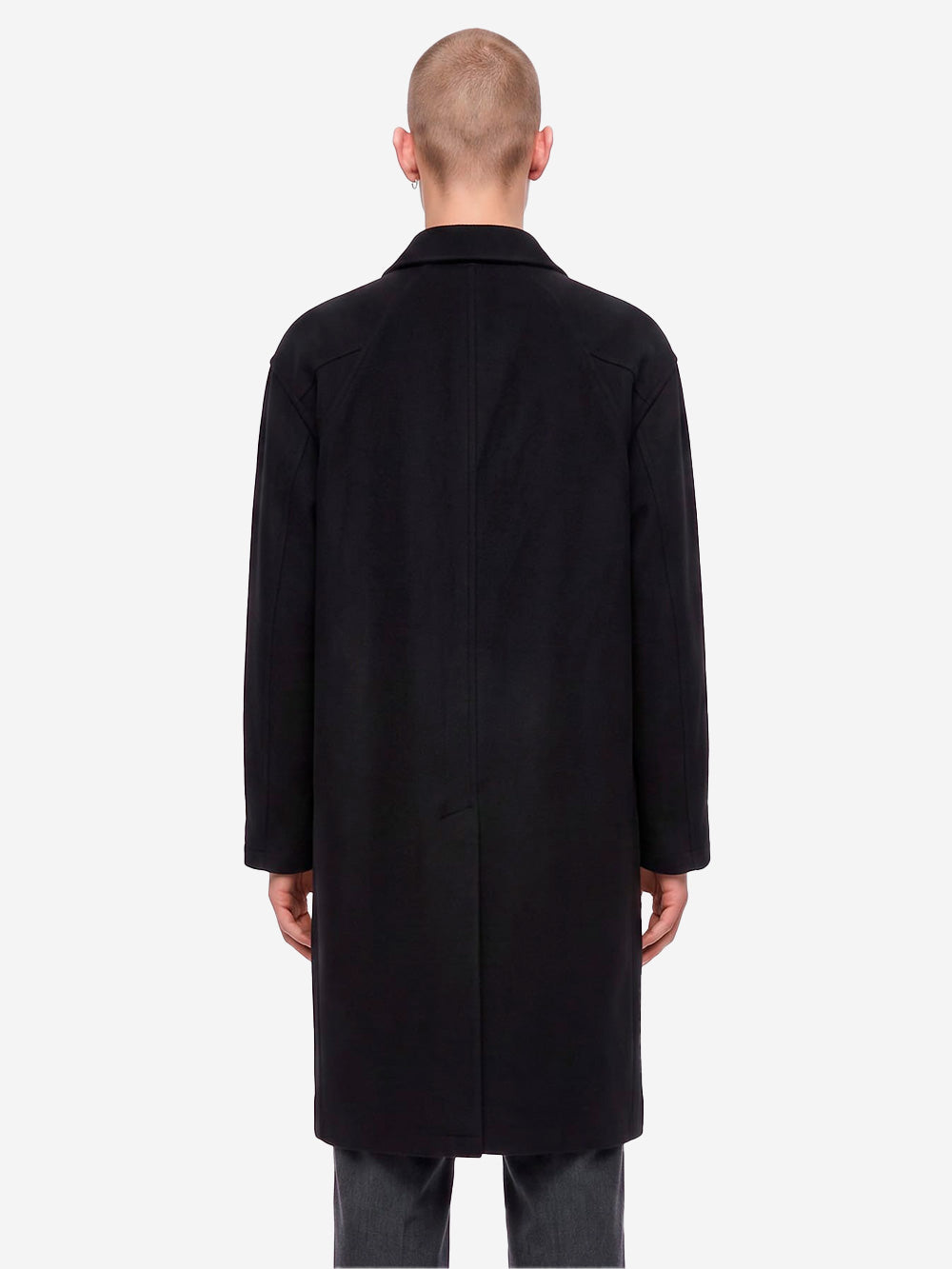 UNIVERSAL WORKS Cappotto nero Mowbray in misto lana Nero Urbanstaroma