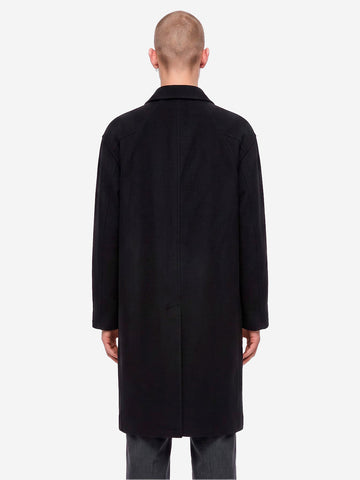 UNIVERSAL WORKS Cappotto nero Mowbray in misto lana Nero