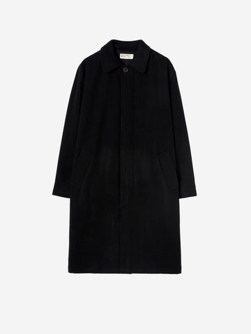 UNIVERSAL WORKS Cappotto nero Mowbray in misto lana Nero