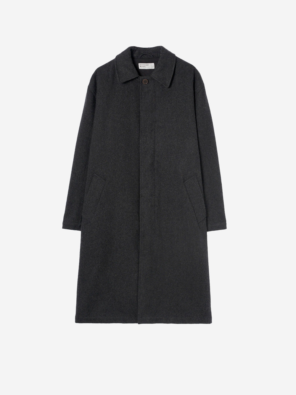 UNIVERSAL WORKS Cappotto grigio Mowbray in misto lana Grigio Urbanstaroma