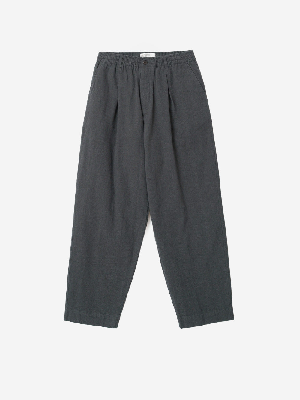 UNIVERSAL WORKS Pantaloni Oxford in cotone e lino grigi Grigio Urbanstaroma
