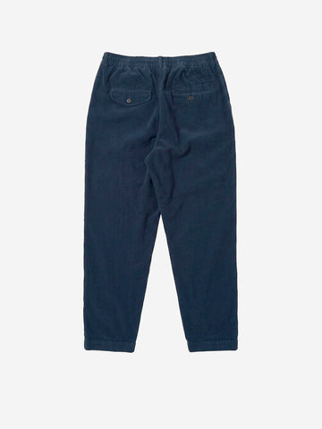 UNIVERSAL WORKS Pantaloni track navy in cotone corduroy Blu scuro